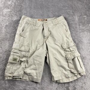 Lee Dungarees Cargo Shorts Mens 29 Beige Pockets Outdoors Utility Hiking